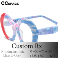 P57053 Acetate Photochromic Reading Glasses Prescription Spectacles Cat Eye Spectacle Custom to Any Diopter