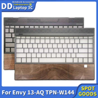 New Laptop Palmrest Upper Case Cover Wood Grain With US Backlit Keyboard Original For HP Envy 13-AQ TPN-W144 Notebook Case Brown