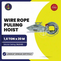 WIRE ROPE PULLING HOIST 1,6 TON X 20 M // WIRE ROPE PULLER