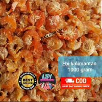 promo - ebi kering super / udang ebi ( asli kalimantan ) 1gram / 1 kg