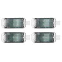 4Pcs LED Footwell Lights Interior Light with Wiring Harness 4E0947415A Fit For-Audi A3 A4 A5 A6 A7 A8 Q3 Q5 Q7