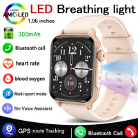 LED Breathing Light Smartwatch For Men Women GPS Sport Tracker Watch Health Monitoring Waterproof Bluetooth Call Smart Watch Men