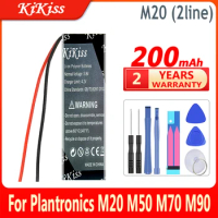 200mAh KiKiss Battery 371031 (2line) For Plantronics M20 M50 M70 M90 E10 E80 for Explorer 80 500 Bluetooth Headset