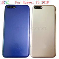 Rear Door Battery Cover Housing Case For Huawei Y6 2018 Back Cover with Logo Repair Parts