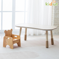 【kidus】兒童100公分花生桌+兒童椅 遊戲桌椅組 一桌一椅HS002+SF300(升降桌 兒童桌椅 成長桌椅 玩具)