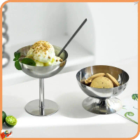 304 Dessert Cup Cangkir Es Krim Codiment Sauce Cup Dessert Aesthetic Korea Minimalis Cangkir