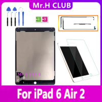 9.7" LCD For Apple iPad Air 2 iPad 6 A1567 A1566 Display Touch Screen Digitizer Panel Full Assembly Replacement Repair Parts
