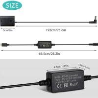 USB-C Convertor PD NP-FZ100 Dummy Battery FZ100 DC Coupler For Sony FX3 A7III 7C A7M3 A7M4 A7R4 A7R3 A7RM4 A9 A9II A6600,FX30