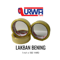 Lakban Bening | Isolasi Bening | Lakban Bening 1 inch x 100 YARD