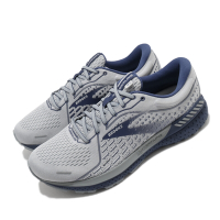 Brooks 慢跑鞋 Adrenaline GTS 21 2E 男鞋 寬楦 灰 紫 支撐 腎上腺素 運動鞋 1103492E006