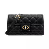 Christian Dior Jolie Mini Crossbody Bag Cannage Lambskin Black