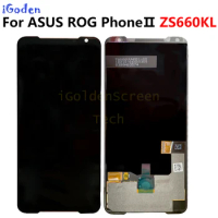 For 6.59" ASUS ROG Phone 2 Phone2 PhoneⅡ ZS660KL AMOLED LCD Display Screen+Touch Panel Digitizer Assembly Repairs