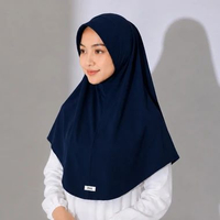 Hijab Bergo Instant Jersey - Bergo Hijab Pet - Maura Bergo Jilbab Sport Jumbo by Fasa Hijab Navy