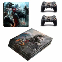 PS4 Pro Skin Sticker Decals For Sony PlayStation 4 Pro Console and Controller PS4 Pro Stickers Vinyl - God of War 4