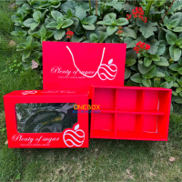 50 Set Túi + Hộp Đựng 6 Đến 8 Quả Táo Envy Màu Đỏ Siêu Chắc Chắn, Bộ Túi Hộp Làm Quà Tặng, Quà Biếu 