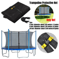 [Xiwendan] trampoline  net nylon trampoline for Kids children jumping pad safety net protection guard outdoor indoor (no stand)