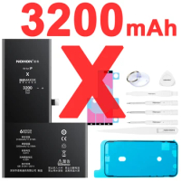Nohon Battery For iPhone X iPhoneX 3100-3200mAh High Capacity Li-polymer Bateria For Apple X iPhoneX +Tools 2022