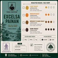 Tree Coffee Excelsa Painan Kopi Biji 250 gram dark roast