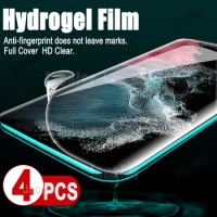 4PCS Screen Protector For Samsung Galaxy S22 S21 S20 Ultra FE Plus 5G Water Gel Hydrogel Film S 22 S22Ultra 20 21 S21Ultra Soft