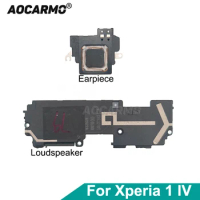 Aocarmo For Sony Xperia 1 IV XQ-CT72 Top Earpiece Ear Speaker Bottom Loudspeaker Buzzer Ringer Antenna Assembly Replacement