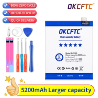 OKCFTC Original For Oneplus 6T /Oneplus 7 Phone Battery BLP685 5200mAh High Capacity One Plus Phone Batteries Free Tools Phone