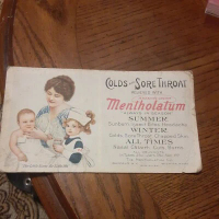 Mentholatum Advertising Ink Blotter Card Vintage