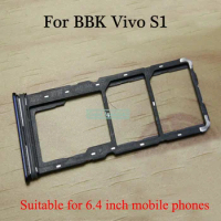 Suitable for 6.4 inch mobile phones For BBK Vivo S1 1907 V1907 Sim Tray Micro SD Card Holder Slot Parts Sim Card Adapter