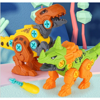 【玩具兄妹】現貨! 拼裝恐龍 附螺絲起子 兒童益智組裝恐龍 可擰螺絲 兒童玩具 益智 拆裝組合 玩具 小朋友禮物 恐龍