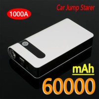 80000mAh Car Jump Starter 1000A 12V Output Portable Emergency Start-up Charger for Cars Booster Battery Starting Device