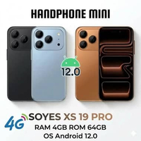 Handphone Mini SOYES XS19 Pro 4G Ram 4GB Rom 64GB Hitam