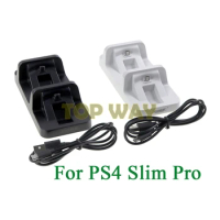 5PCS For PS4 Slim Pro Controller Charger Charging Dock Gaming Controller Stand Station For Playstation 4 Games Console