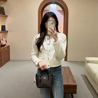 Tas COACH CITY MONOGRAM BLACK DARK BROWN MINI ZIP TOTE BAG WITH LS 100% ORIGINAL 15X7X14CM