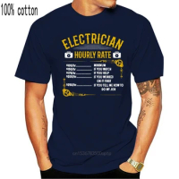 Electrician Hourly Rate Funny Electrical Engineer T-Shirt