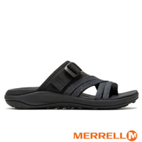【MERRELL】女 DISTRICT 4 POST 輕量休閒拖鞋.涼鞋.海灘鞋.沙灘鞋_ML006428 黑色