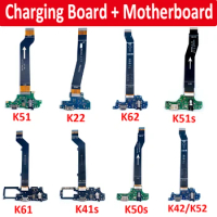 NEW USB Repair Charging Port Connector Board Micro Main Motherboard Flex Cable For LG K22 K41S K42 K52 K50S K51S K51 K61 K62