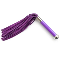 Premium Suede Flogger Whip for Horse Training Crop Whip Suede Acrylic Handle with Iron Ball