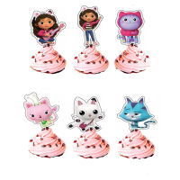 LZD  Nhà Búp Bê Gabby doll house Bữa Tiệc Sinh Nhật Kéo Cờ Túi Quà Túi Kẹo Hàng Bánh Đồ Trang Trí