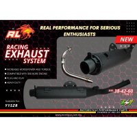 RED LEO 100% ORIGINAL EXHAUST CUTTING STANDARD OPEN BACK PRESSURE Y15ZR Y16ZR LC135 RS150 32MM 35MM