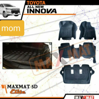 MegaCars Karpet 5D Mobil All New Innova Reborn Full Bagasi Car - Black Diamond