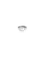 ดีไซน์แหวนเปิดแบบมินิมอล PPW Emerald Art Open Ring สีเงิน