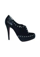 Christian Louboutin Pre-Loved CHRISTIAN LOUBOUTIN Black Suede Studded Suede Heels