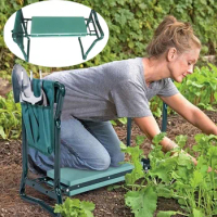 Newest!!!Foldable Sitting and Kneeling Dual-Purpose Gardening Kneeling Chair Loading 150Kg