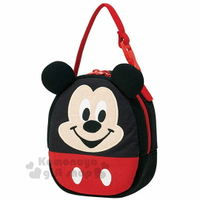 小禮堂 迪士尼 米奇 造型棉質手提袋《黑.大臉》便當袋.兒童提包