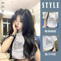 Áo Thun Ngắn Tay Cho Nữ, Chất Liệu Cotton, Cổ Tròn Vai, Màu Kaki Mùa Hè, Áo Ngắn, Dành Cho Nữ Top Wo