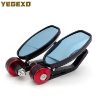 Motorcycle Mirror End Bar Mirrors Motorbike Accessories For YAMAHA mt07 rd 350 r3 2019 road star tenere 700 jog rr