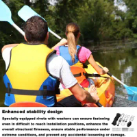 Kayak Anchor Trolley Kit Eyes Wellnuts Screws Kayak Accessories Kayak Anchor Trolley Kit For Kayak Canoe Boats Water Sports