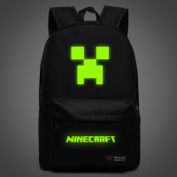 Minecraft กระเป๋านักเรียนกระเป๋าเป้สะพายหลังกระเป๋าเป้นักเรียนเด็กประถม