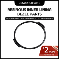 511 Watch Bezel Inner Gasket 521 Black Resin Lining Bezel Pad Parts for HUBLOT HUBLOT / Hublot Classic Fusion 45mm Watch