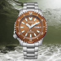CITIZEN 星辰 PROMASTER 鋼鐵河豚 潛水機械錶-金銅42mm NY0164-65X