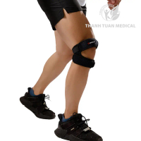 Đai bảo vệ gối GoodFit GF521K co giãn 4 chiều, thoáng khí thoát mồ hôi dễ dàng